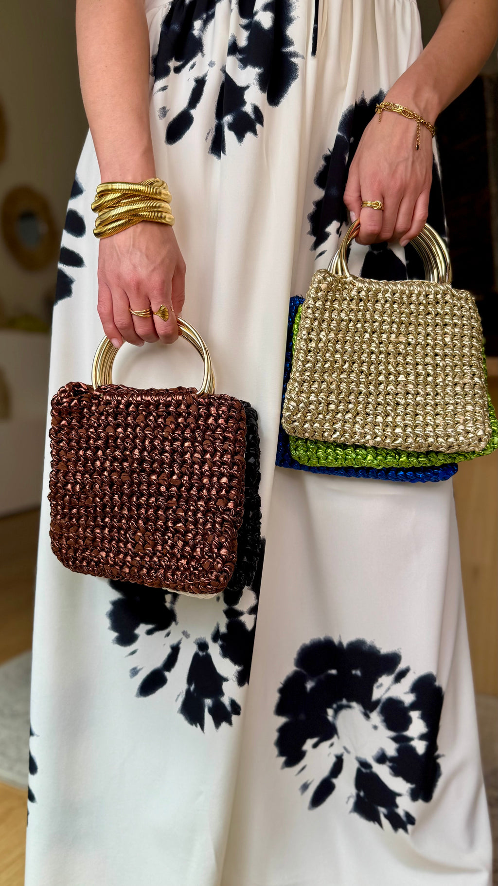 Bolso CROCHET METALIZADO