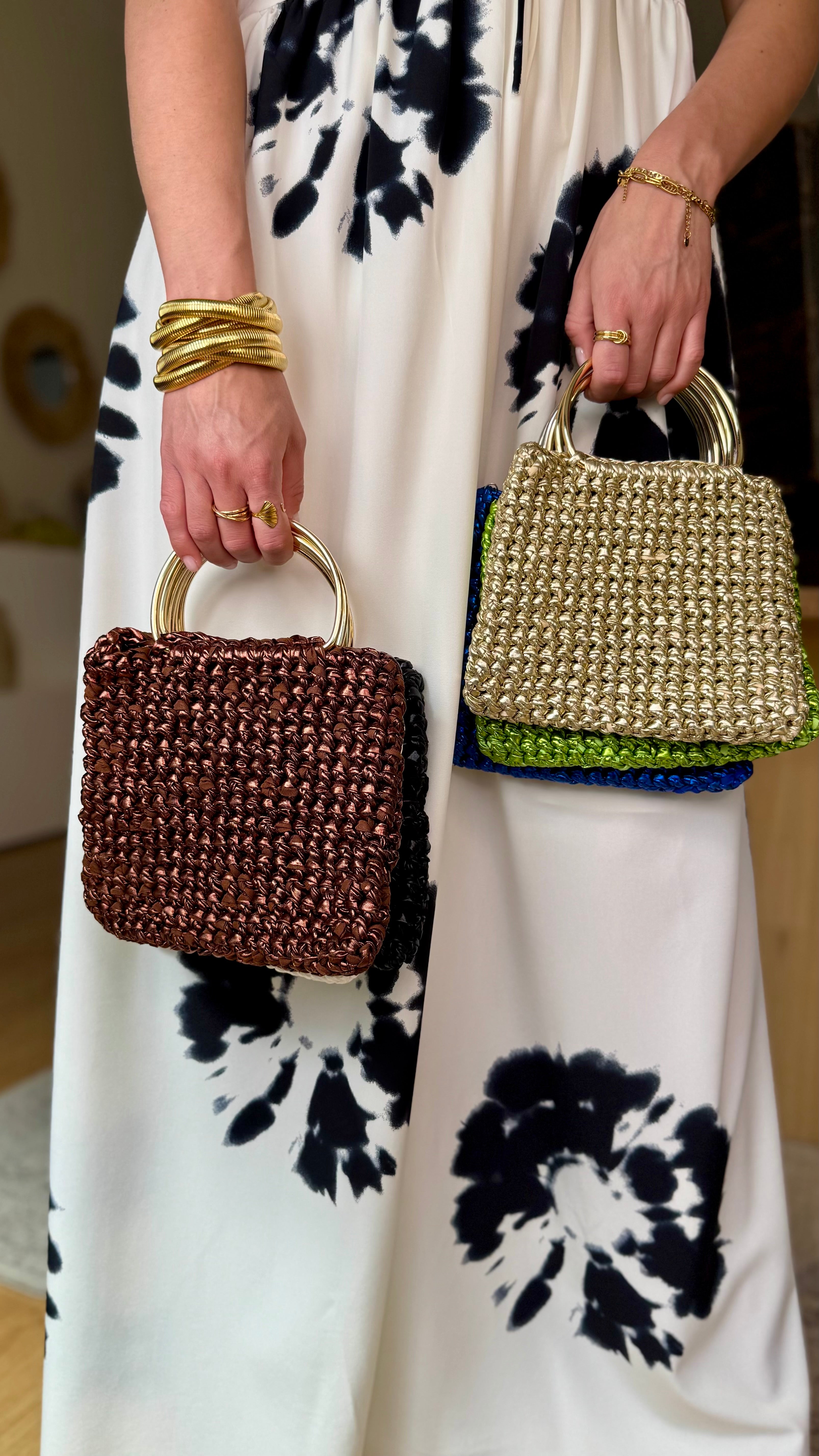 Bolso CROCHET METALIZADO