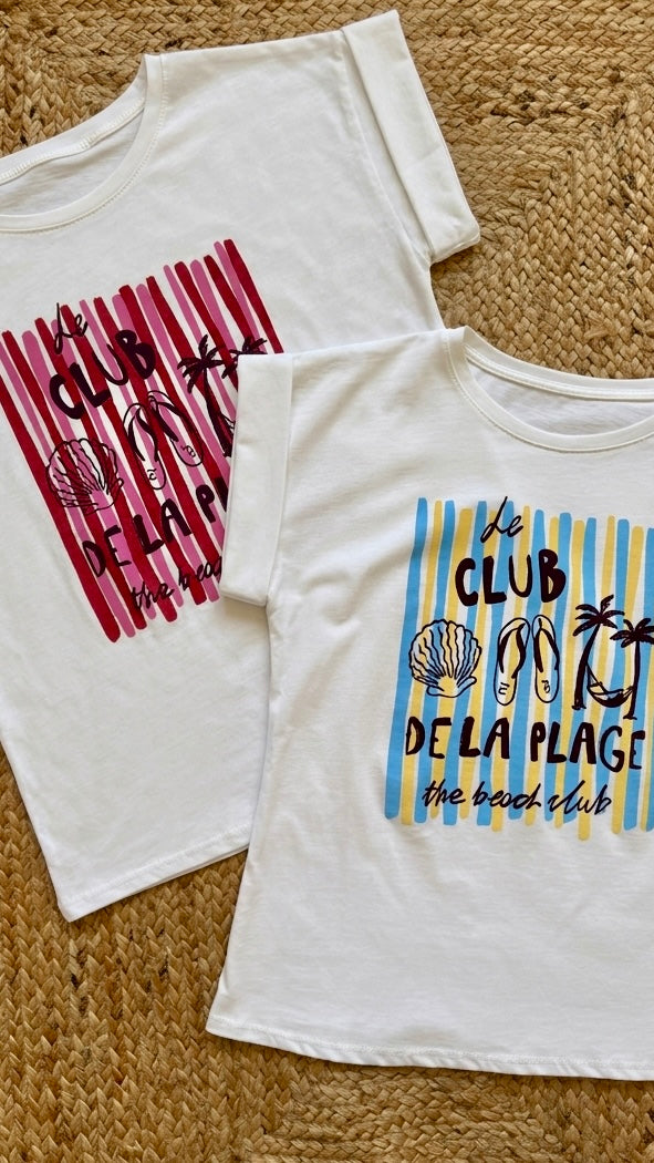 Camiseta manga corta le club de la plage mujer