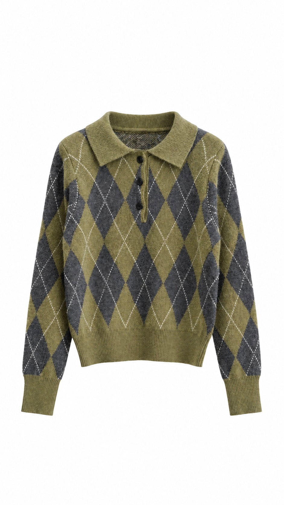 Jersey de punto con estampado argyle