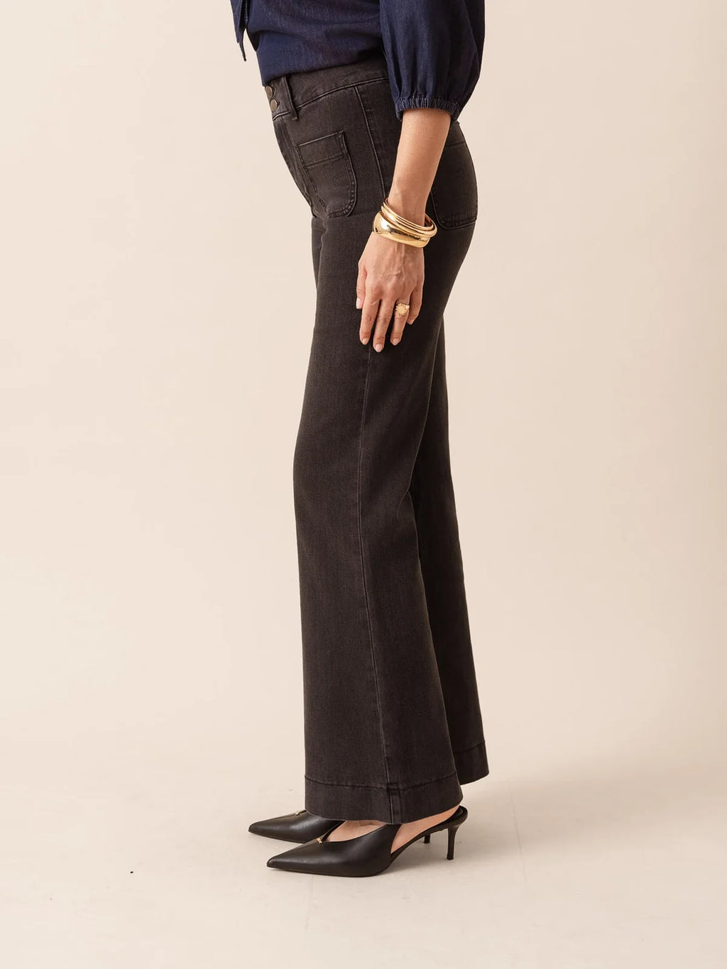 Pantalón denim FLARE FIT