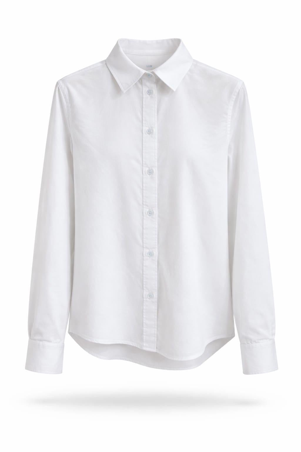 Camisa algodón mujer blanca
