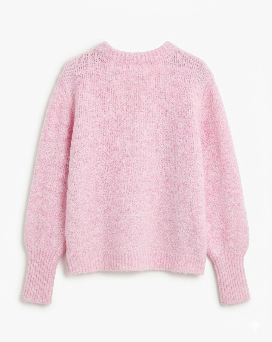 Jersey punto mujer en rosa