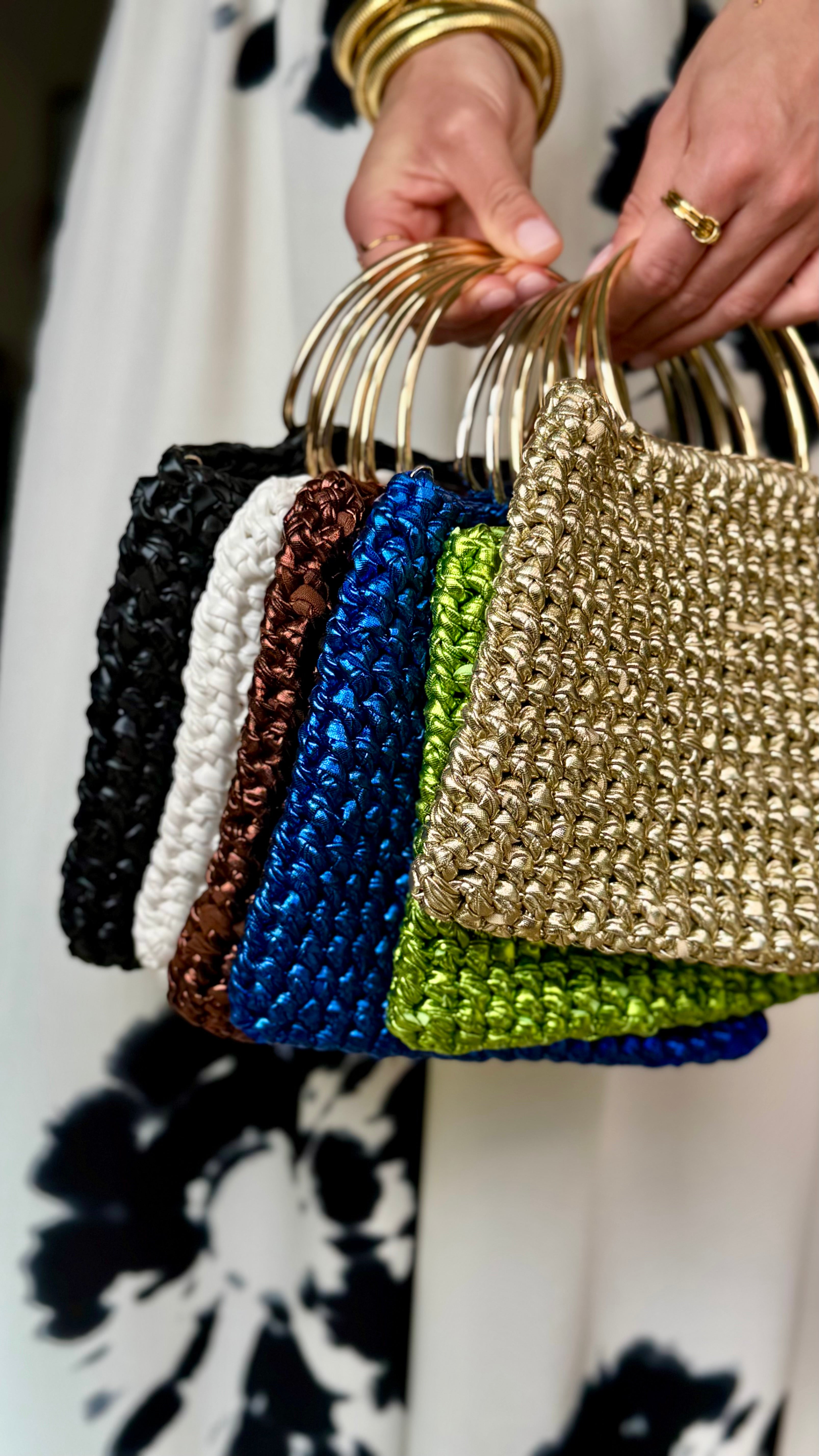 Bolso CROCHET METALIZADO