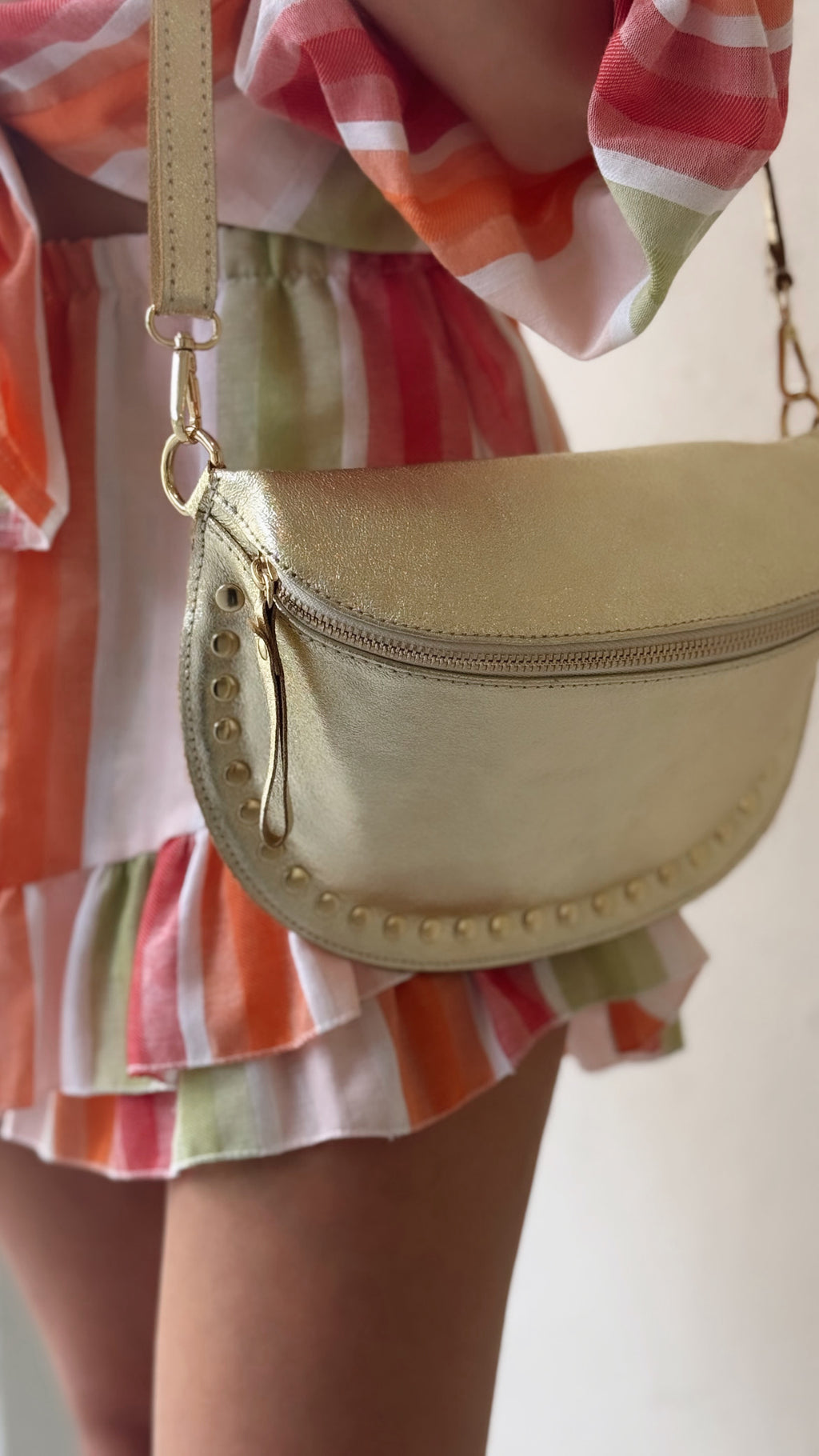 Bolso bandolera/riñonera de piel mujer