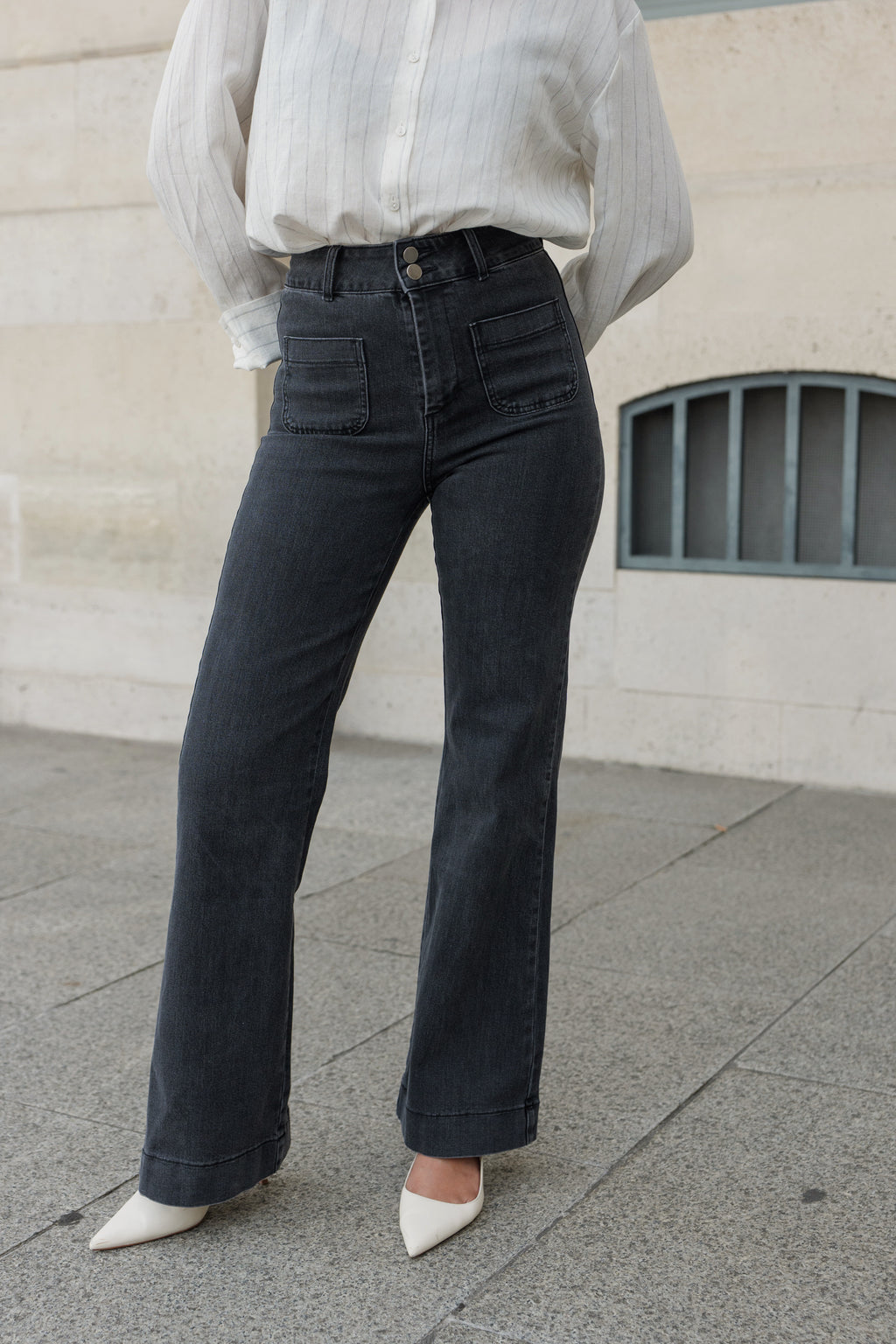 Pantalón denim FLARE FIT