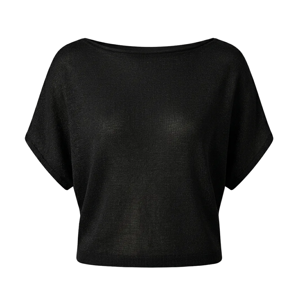 Jersey asimétrico lurex mujer