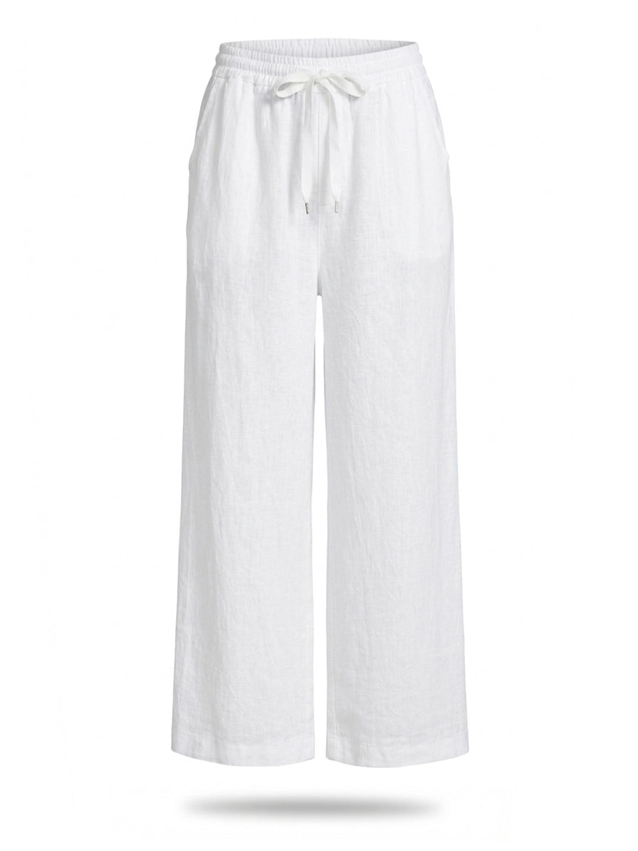 Pantalón largo 100% lino mujer