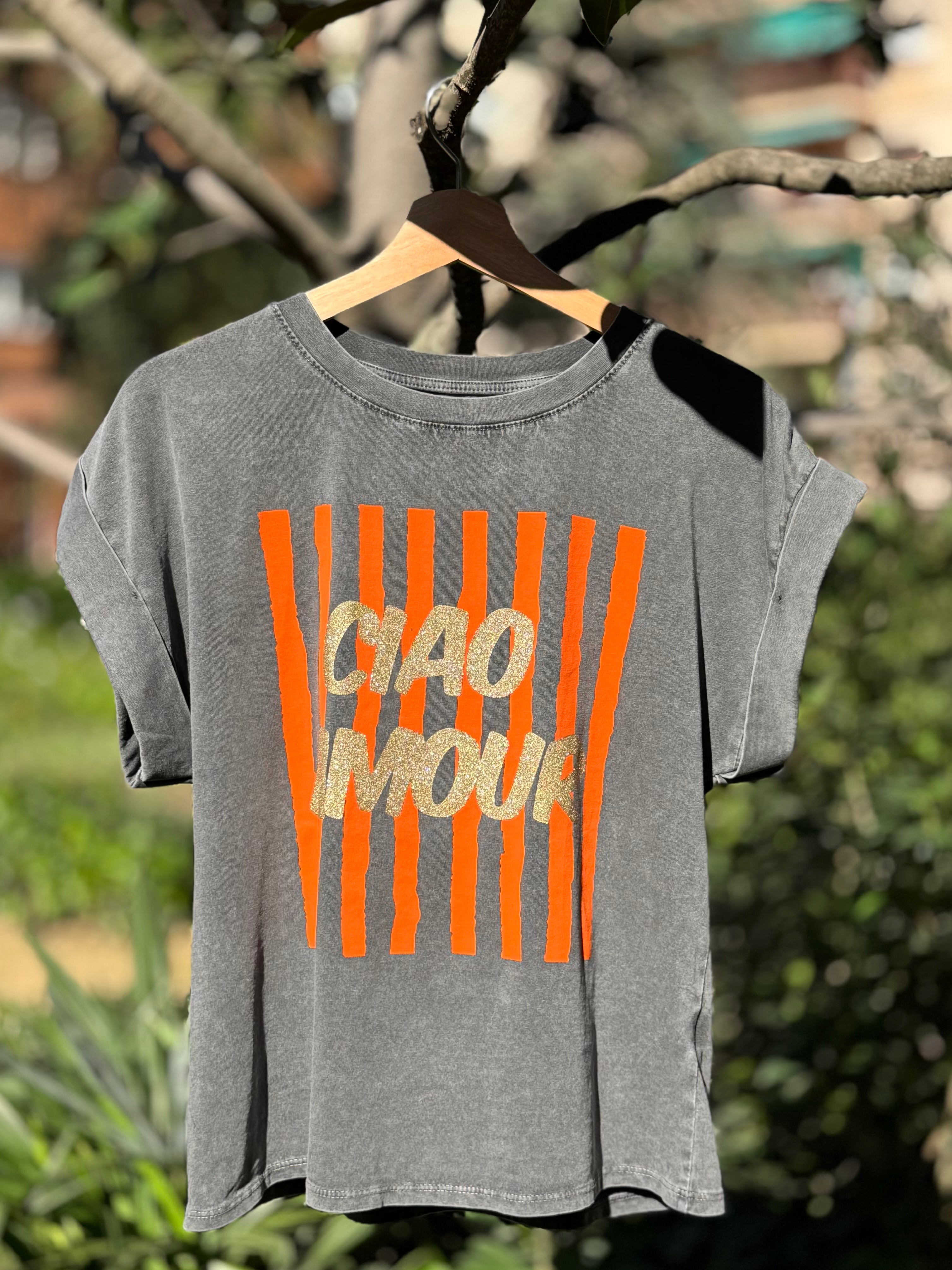 Camiseta Ciao amour manga corta mujer