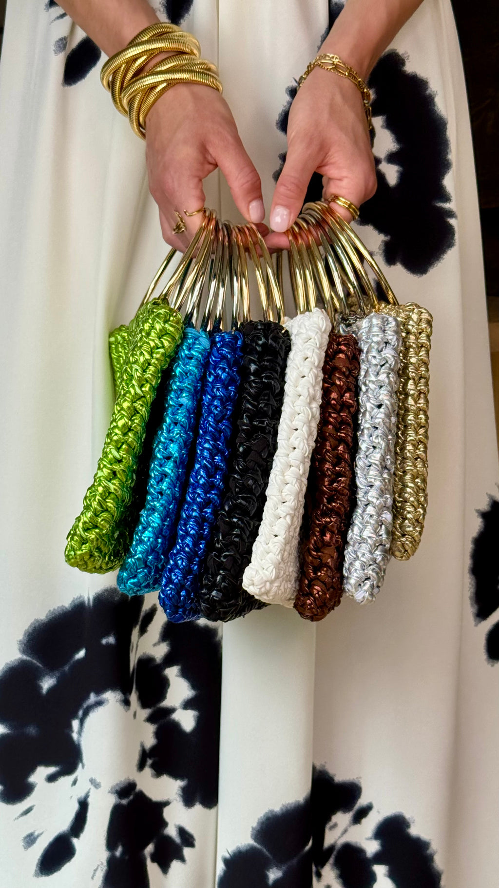 Bolso CROCHET METALIZADO