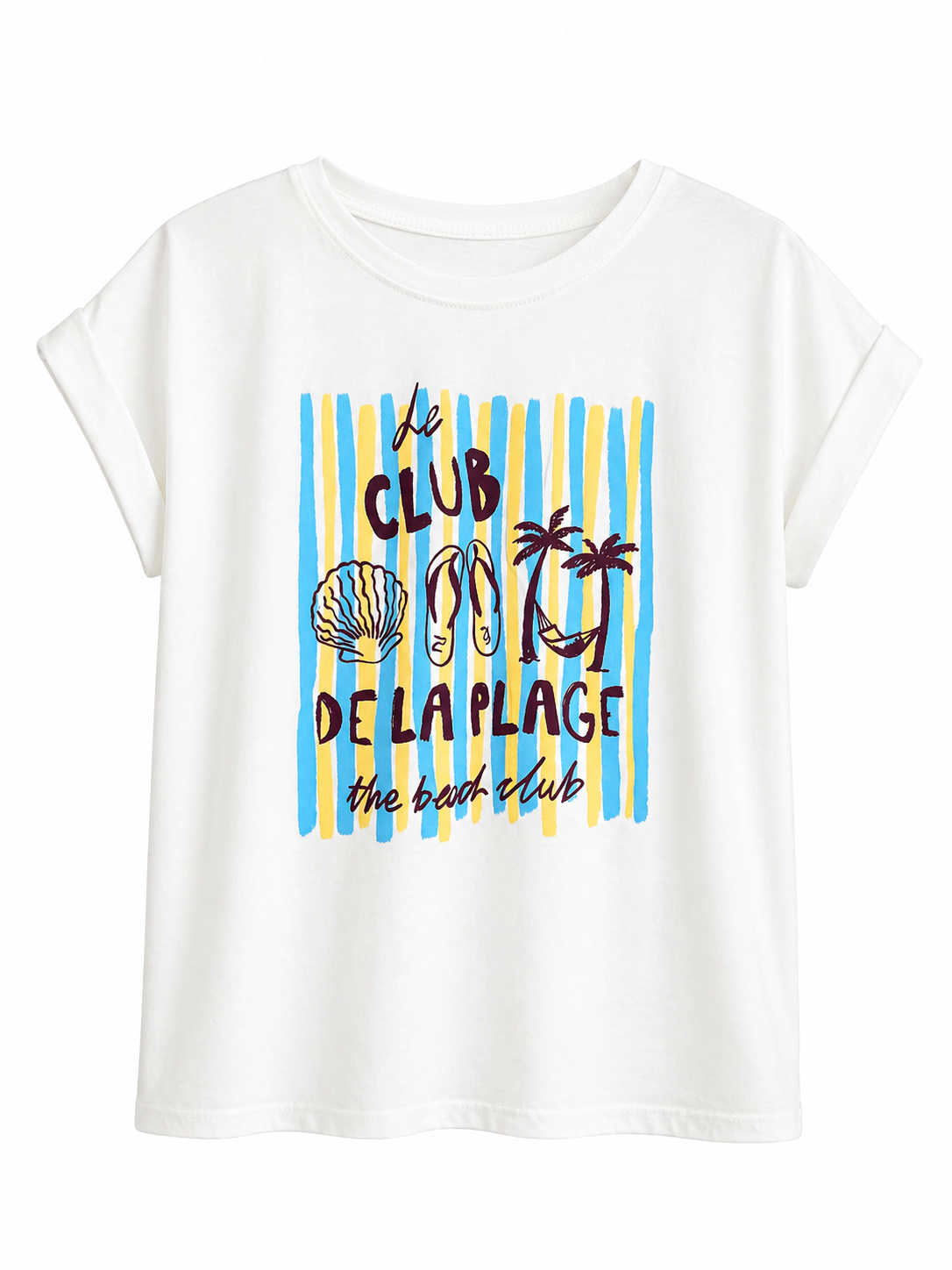 Camiseta manga corta le club de la plage mujer