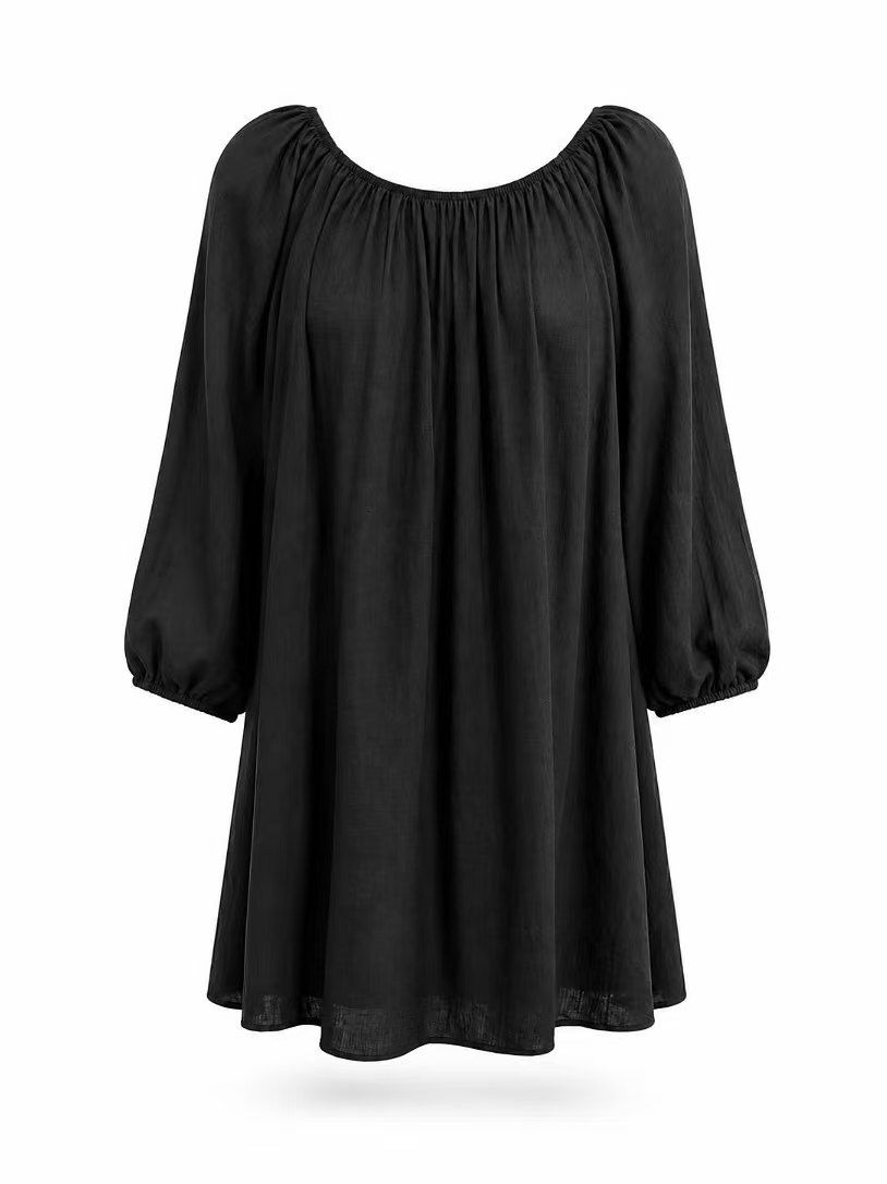 Vestido barco negro