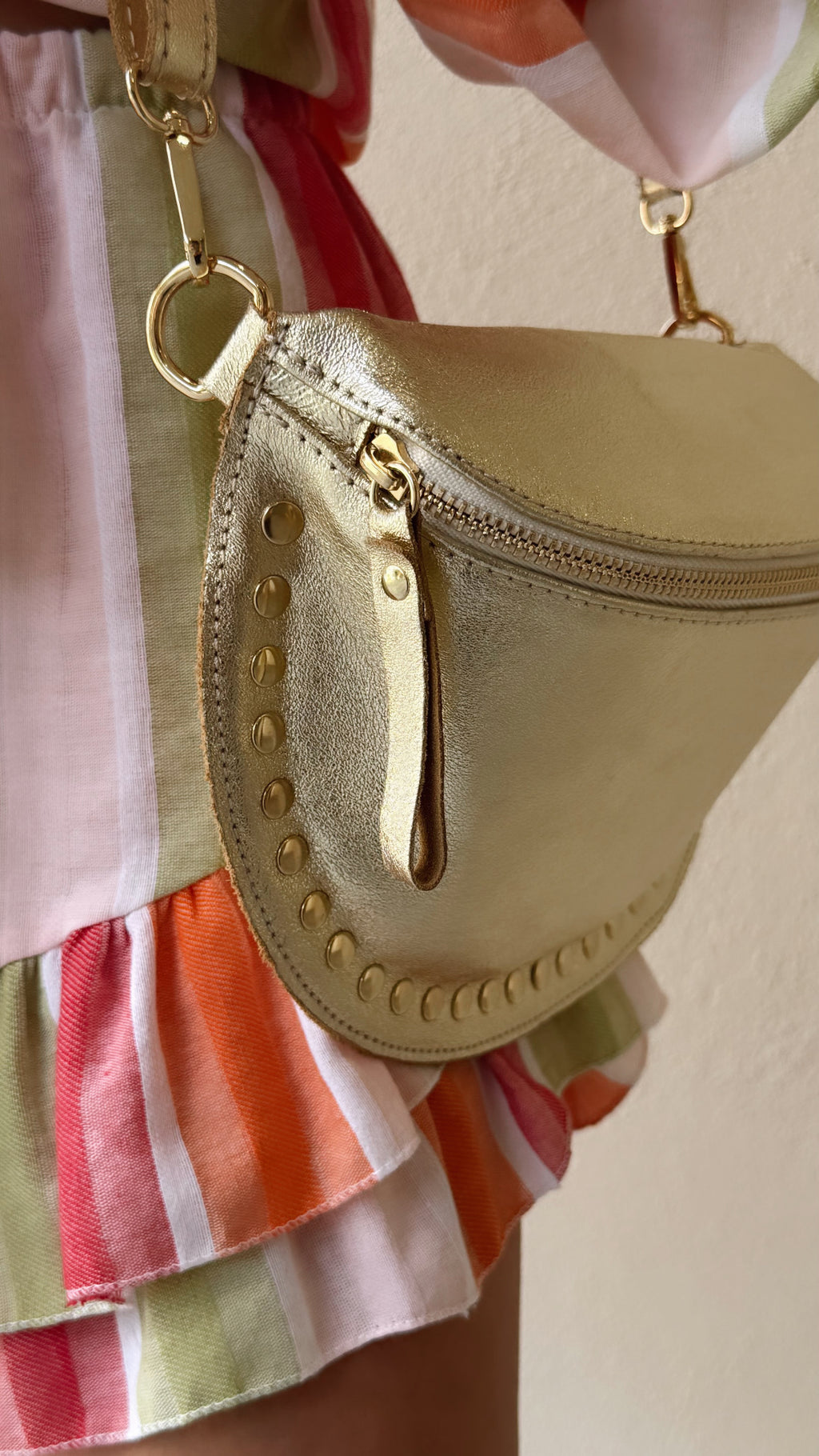Bolso bandolera/riñonera de piel mujer