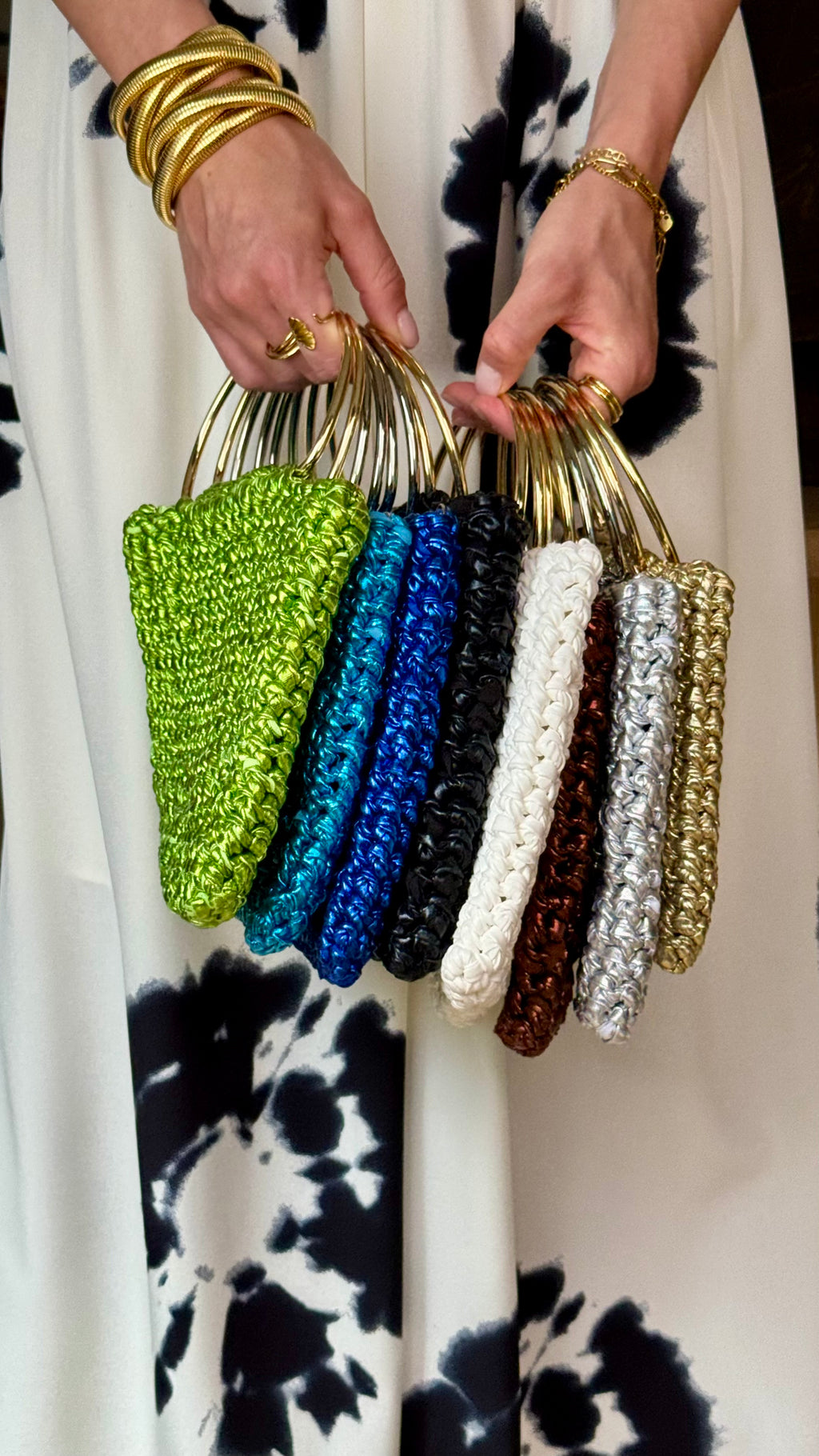 Bolso CROCHET METALIZADO