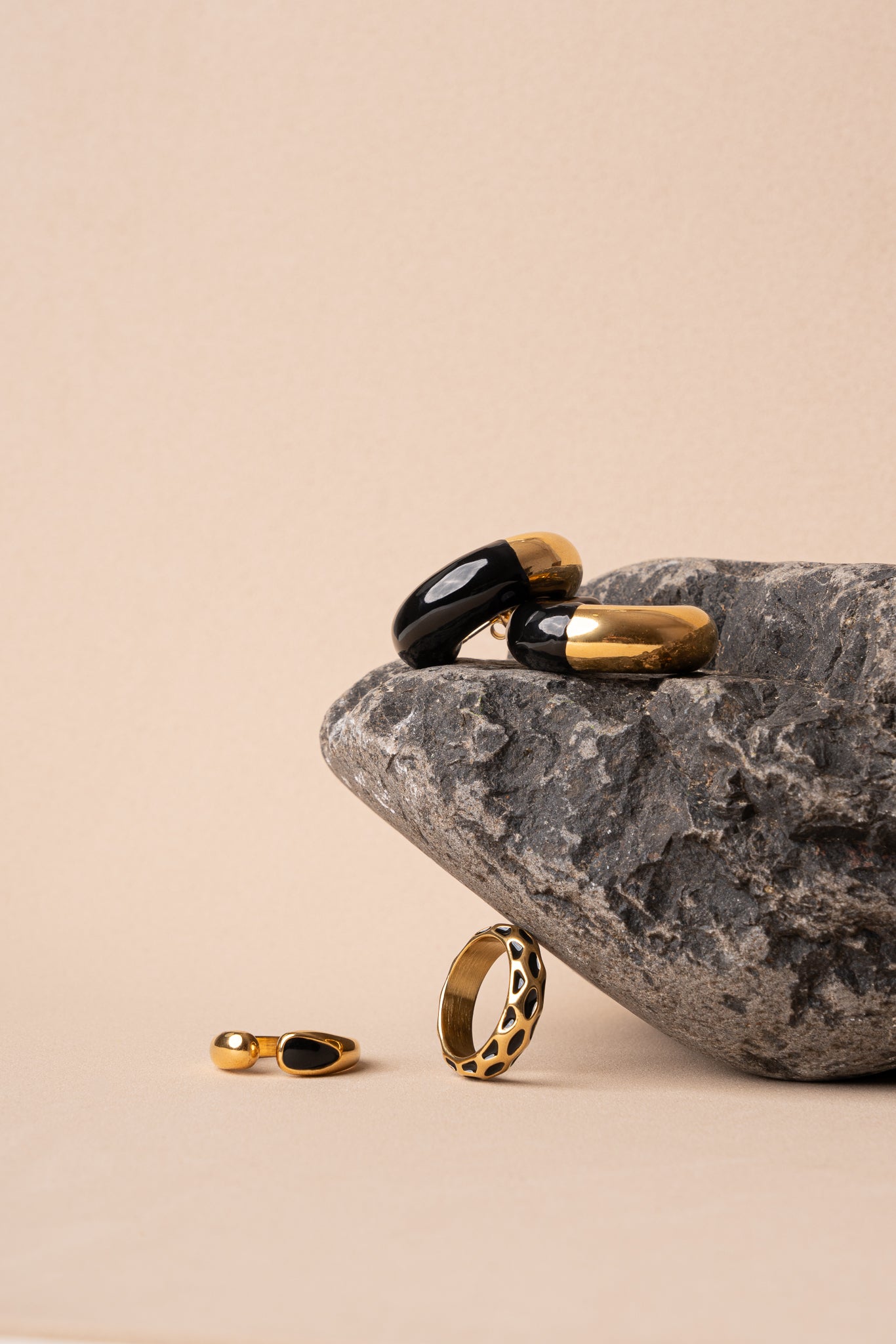 Pendiente aro multicolor de acero inoxidable mujer