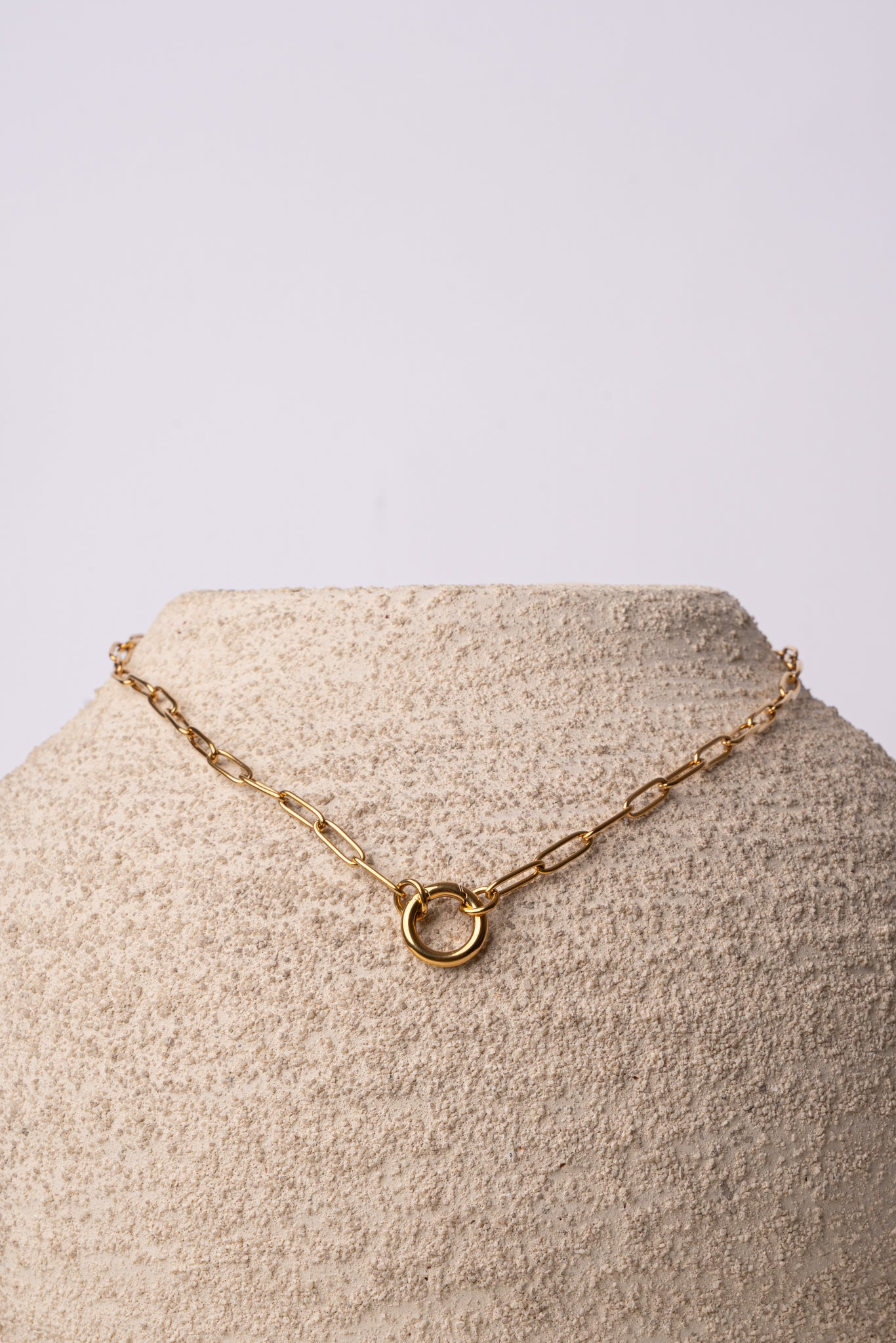 Collar cadena personalizable de acero oro 18k mujer