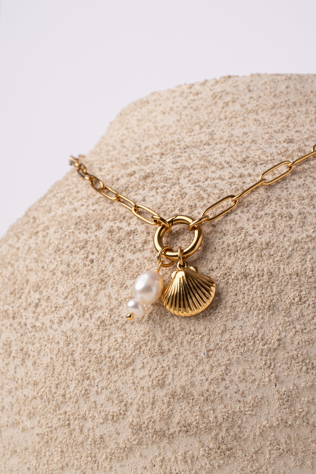 Collar cadena personalizable de acero oro 18k mujer