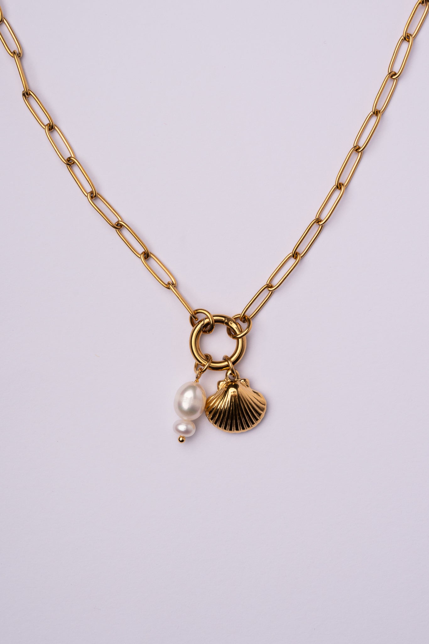 Collar cadena personalizable de acero oro 18k mujer