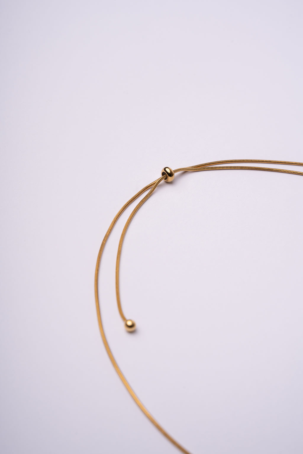 Collar corbata acero oro 18k mujer