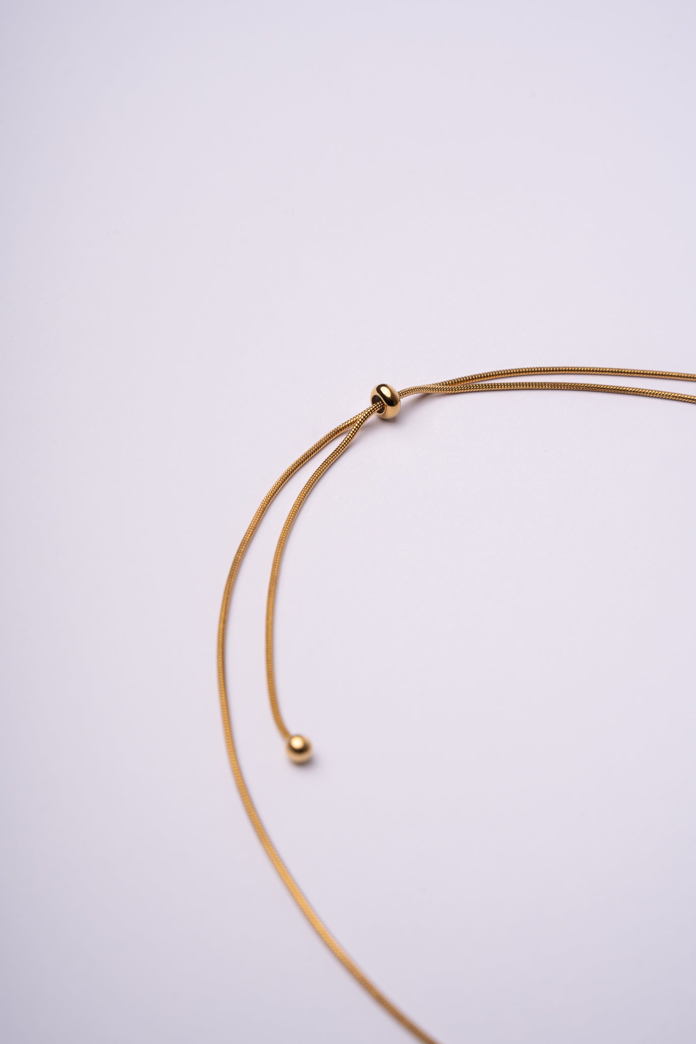 Collar corbata acero oro 18k mujer