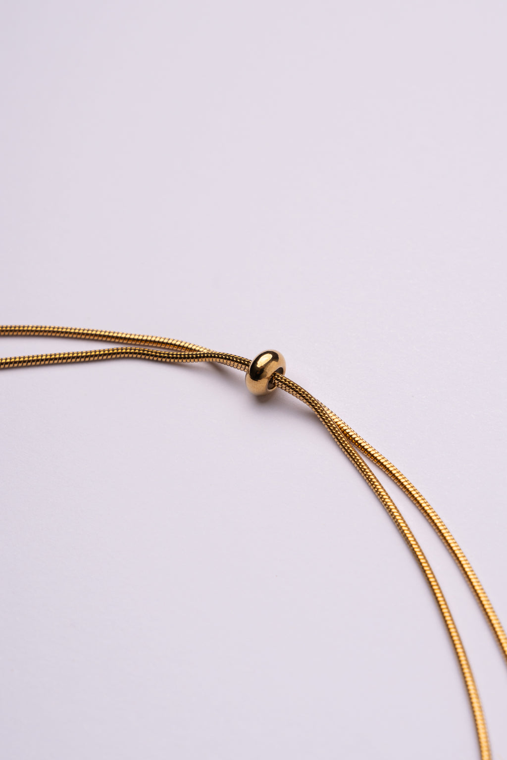 Collar corbata acero oro 18k mujer