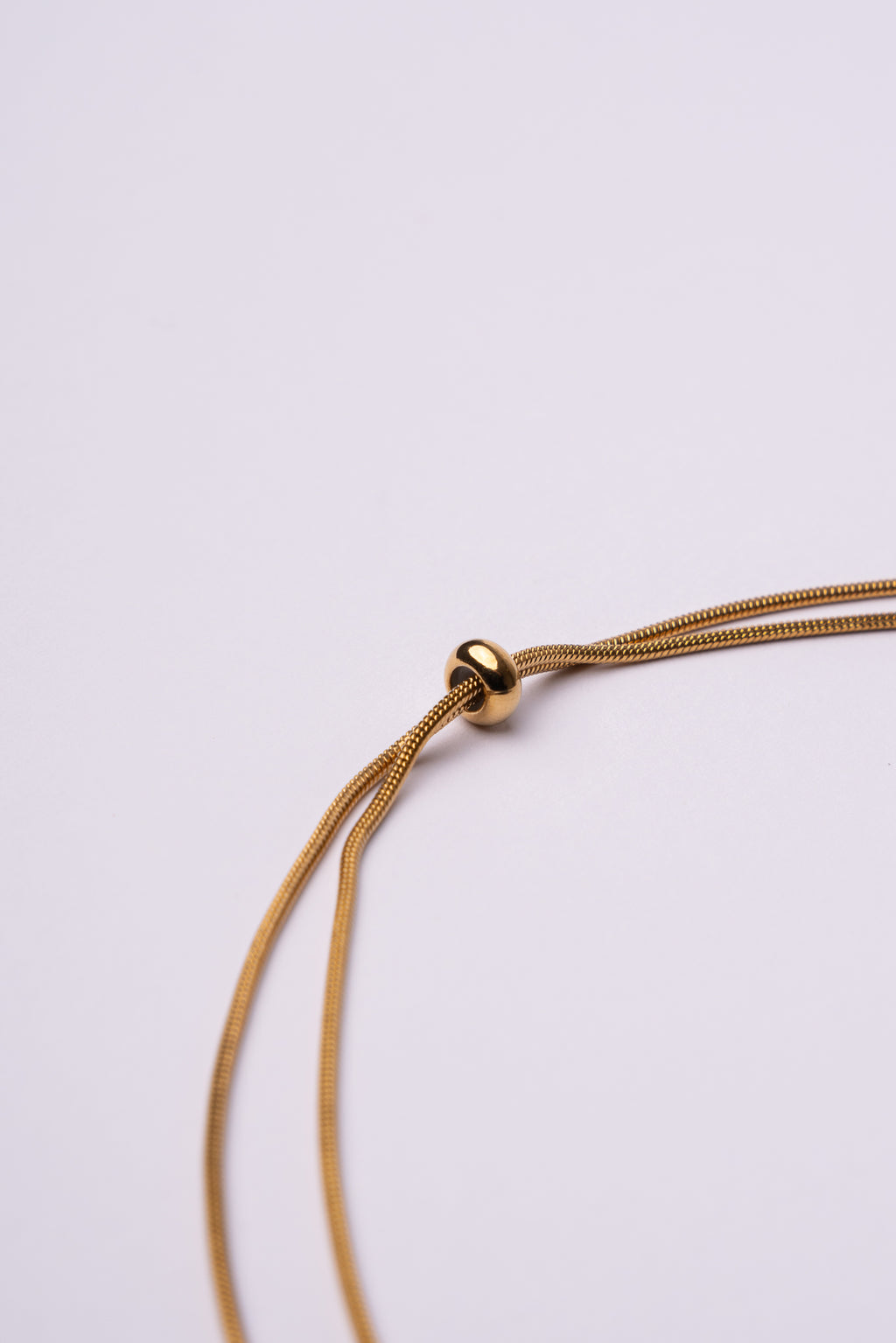 Collar corbata acero oro 18k mujer