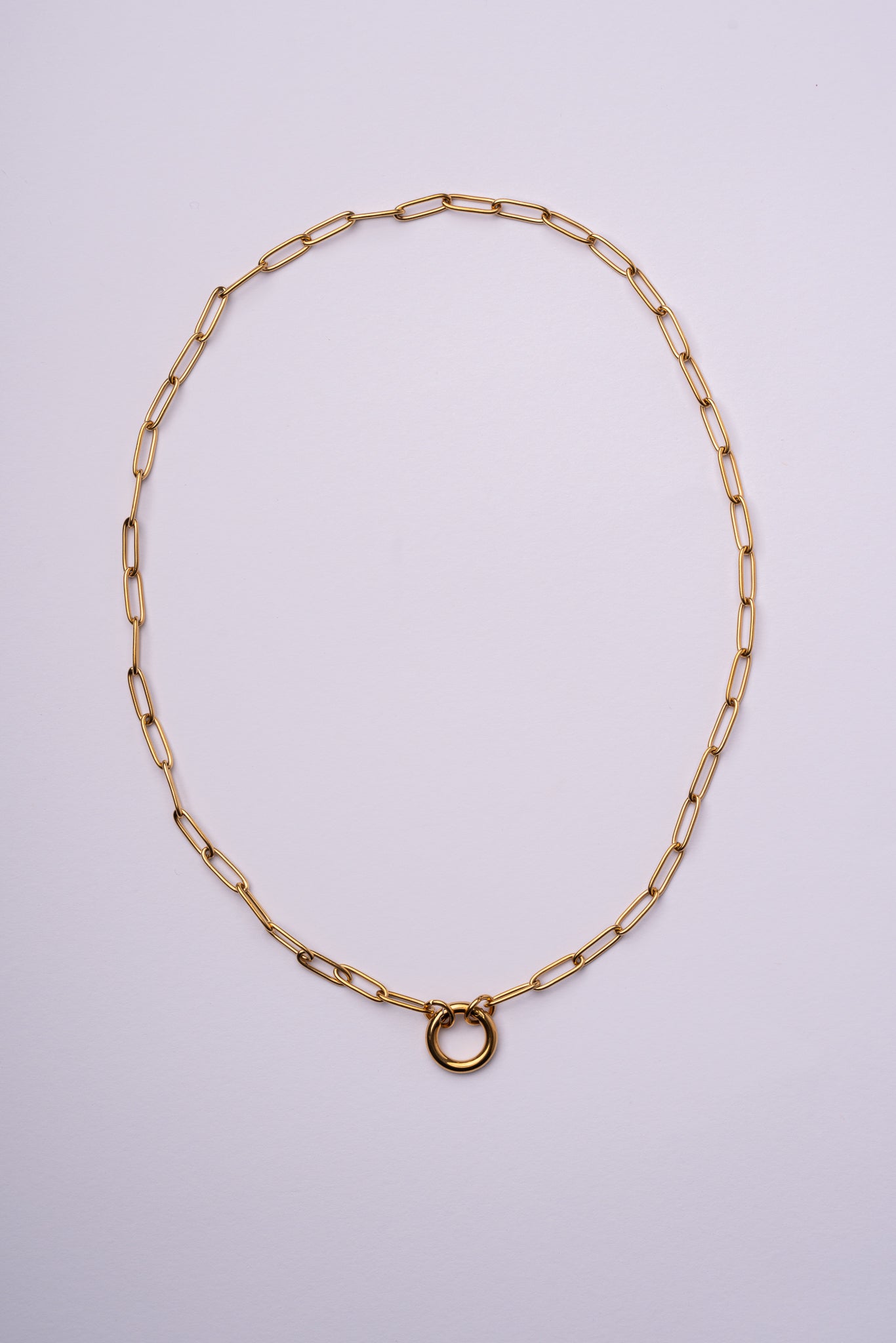 Collar cadena personalizable de acero oro 18k mujer