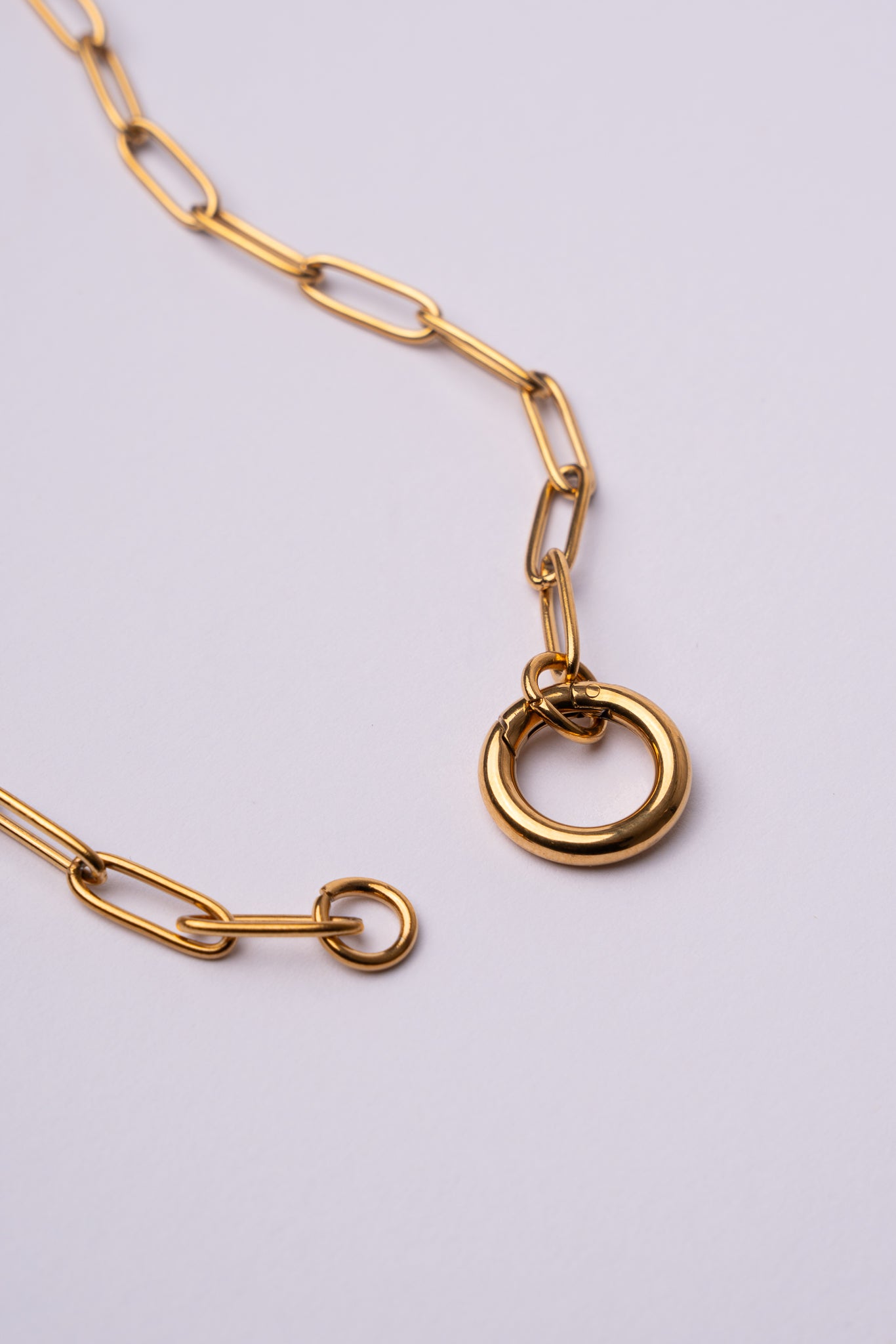 Collar cadena personalizable de acero oro 18k mujer