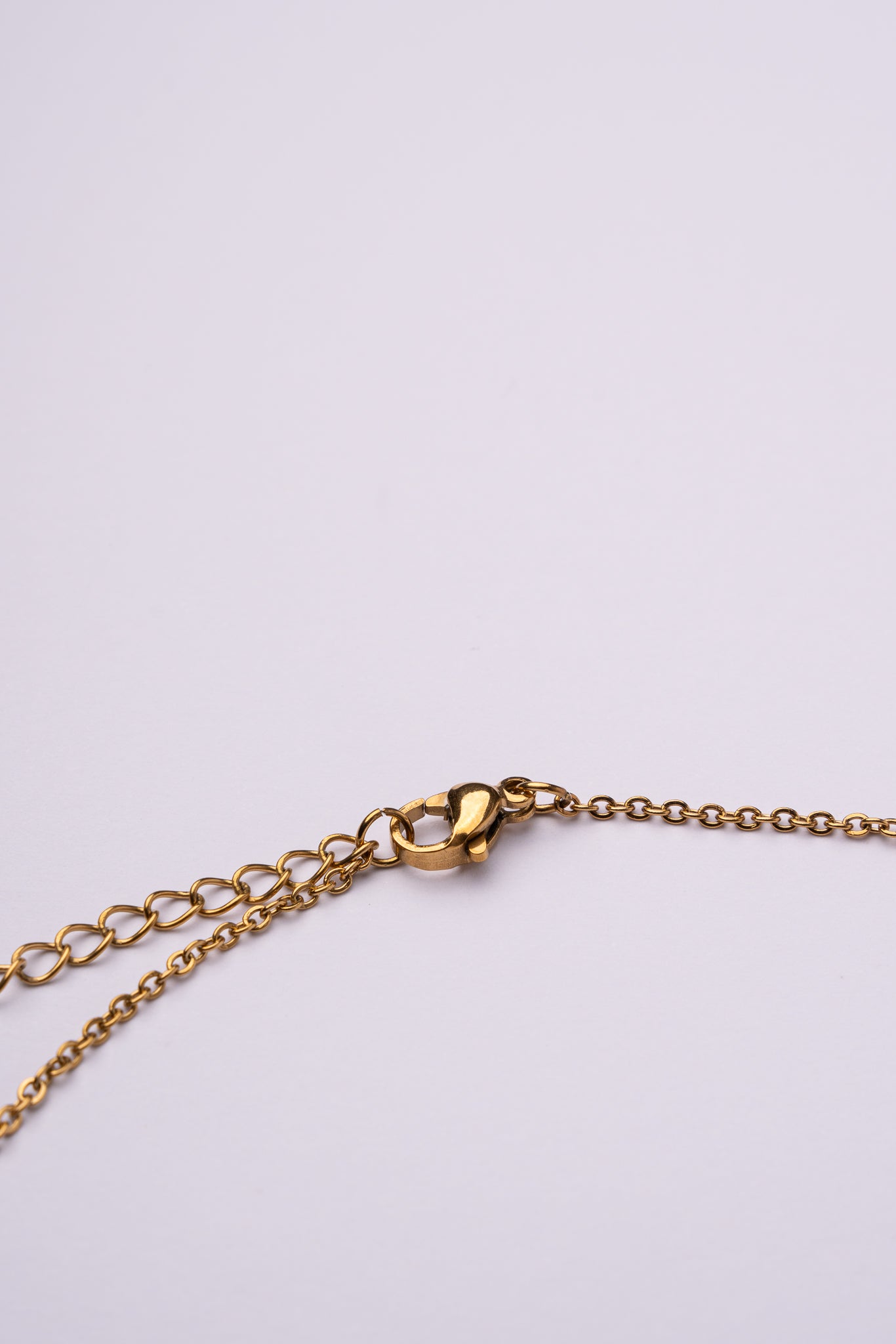 Collar eslabón acero oro 18k mujer