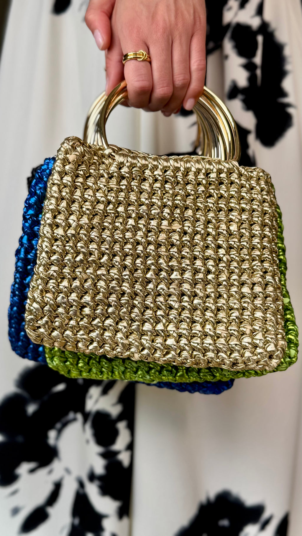 Bolso CROCHET METALIZADO