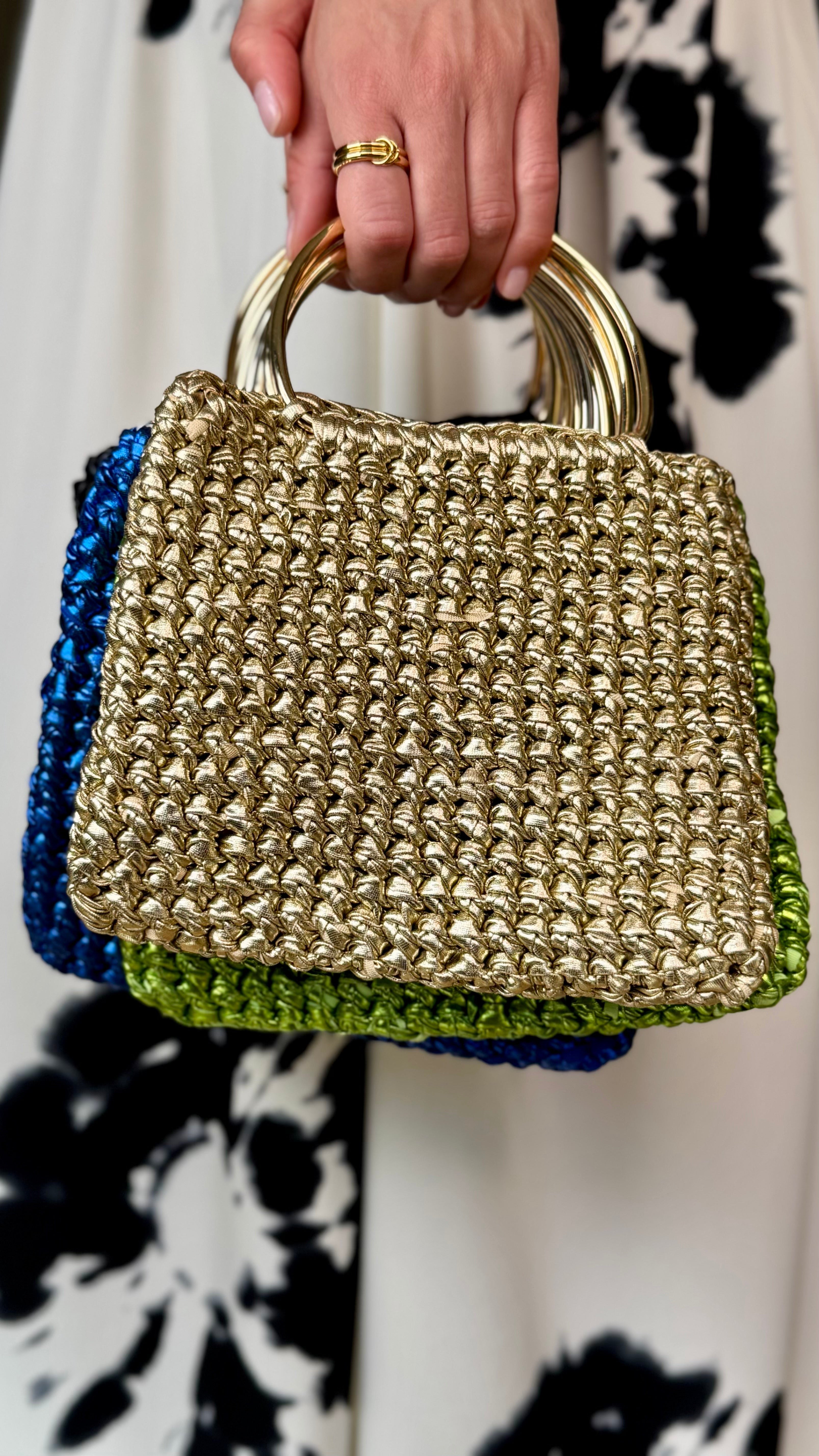 Bolso CROCHET METALIZADO