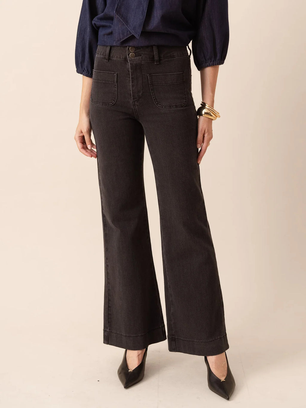 Pantalón denim FLARE FIT