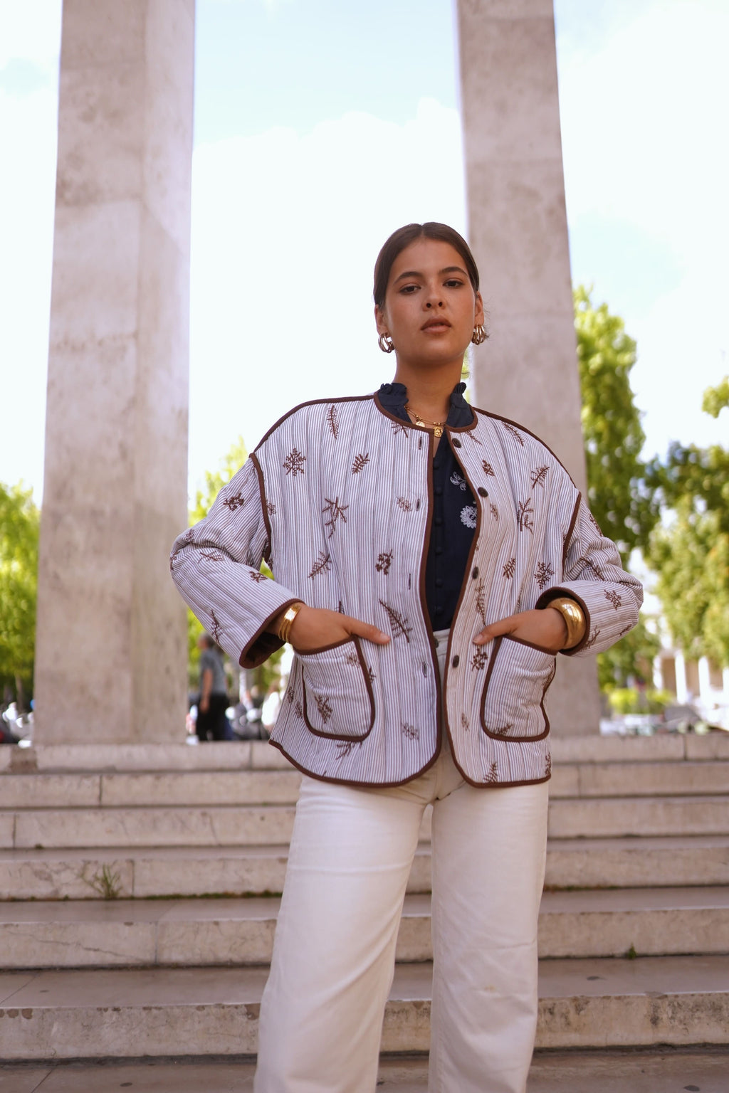Chaqueta acolchada entretiempo mujer