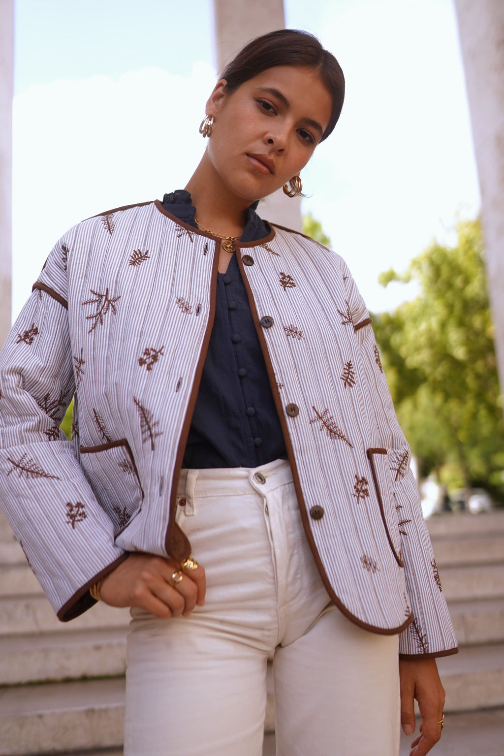 Chaqueta acolchada entretiempo mujer