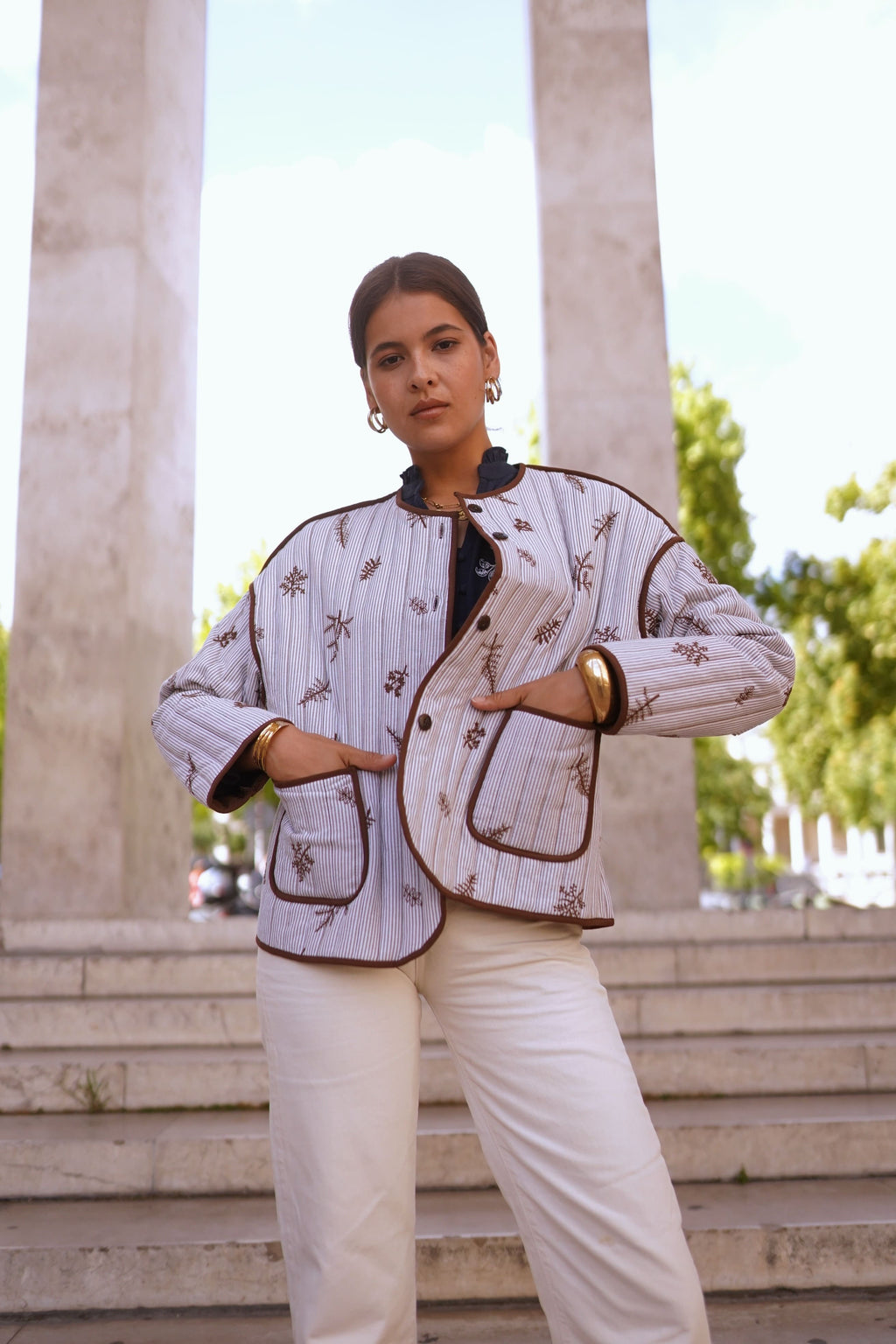 Chaqueta acolchada entretiempo mujer