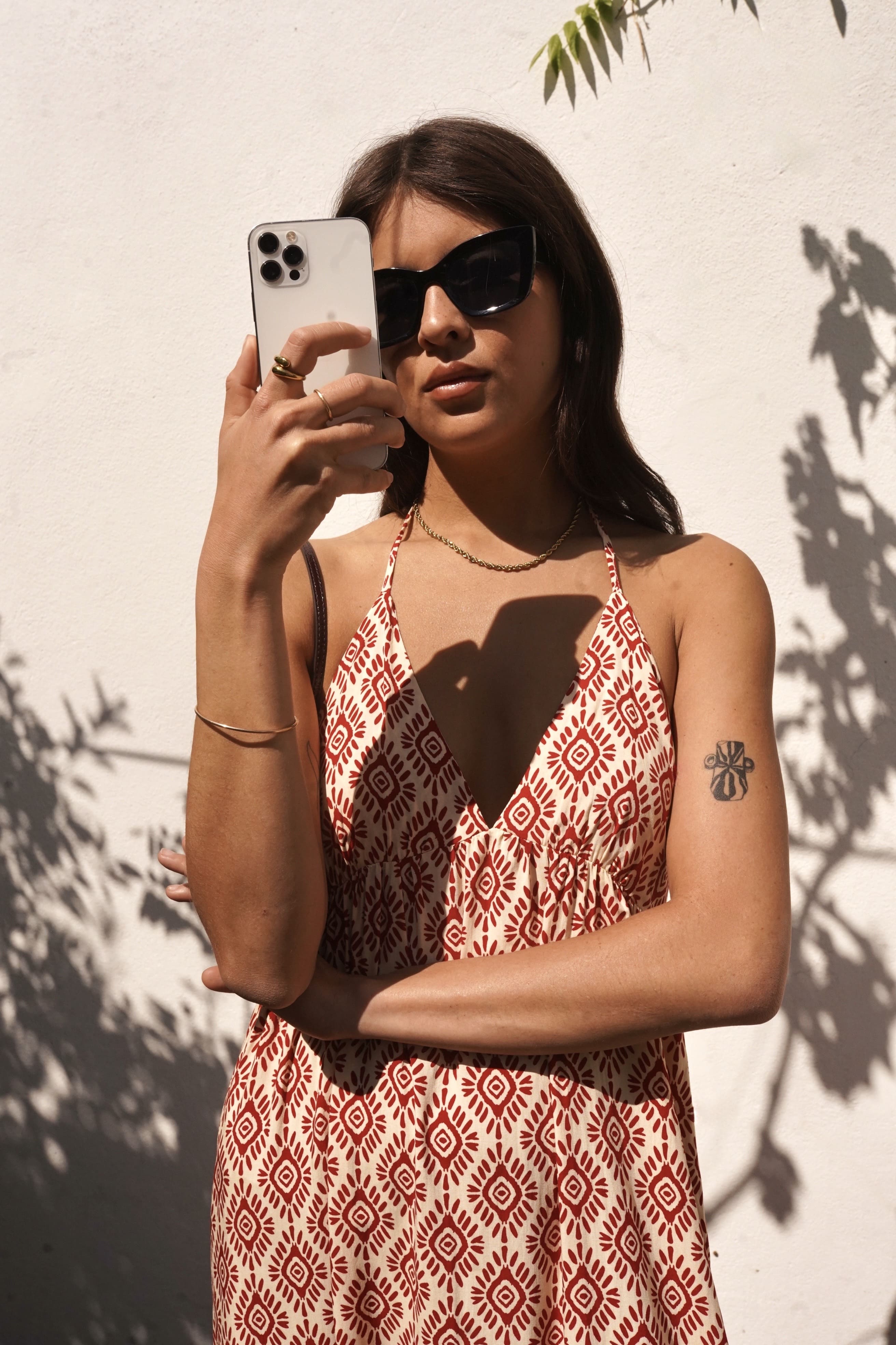 Vestido boho y espalda descubierta mujer estampado