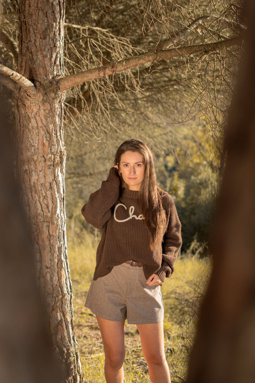 BERMUDA TWEED CON CINTURÓN