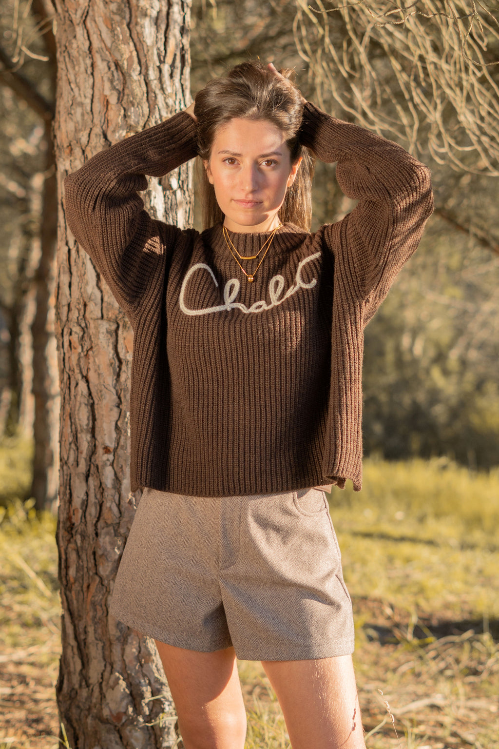 BERMUDA TWEED CON CINTURÓN