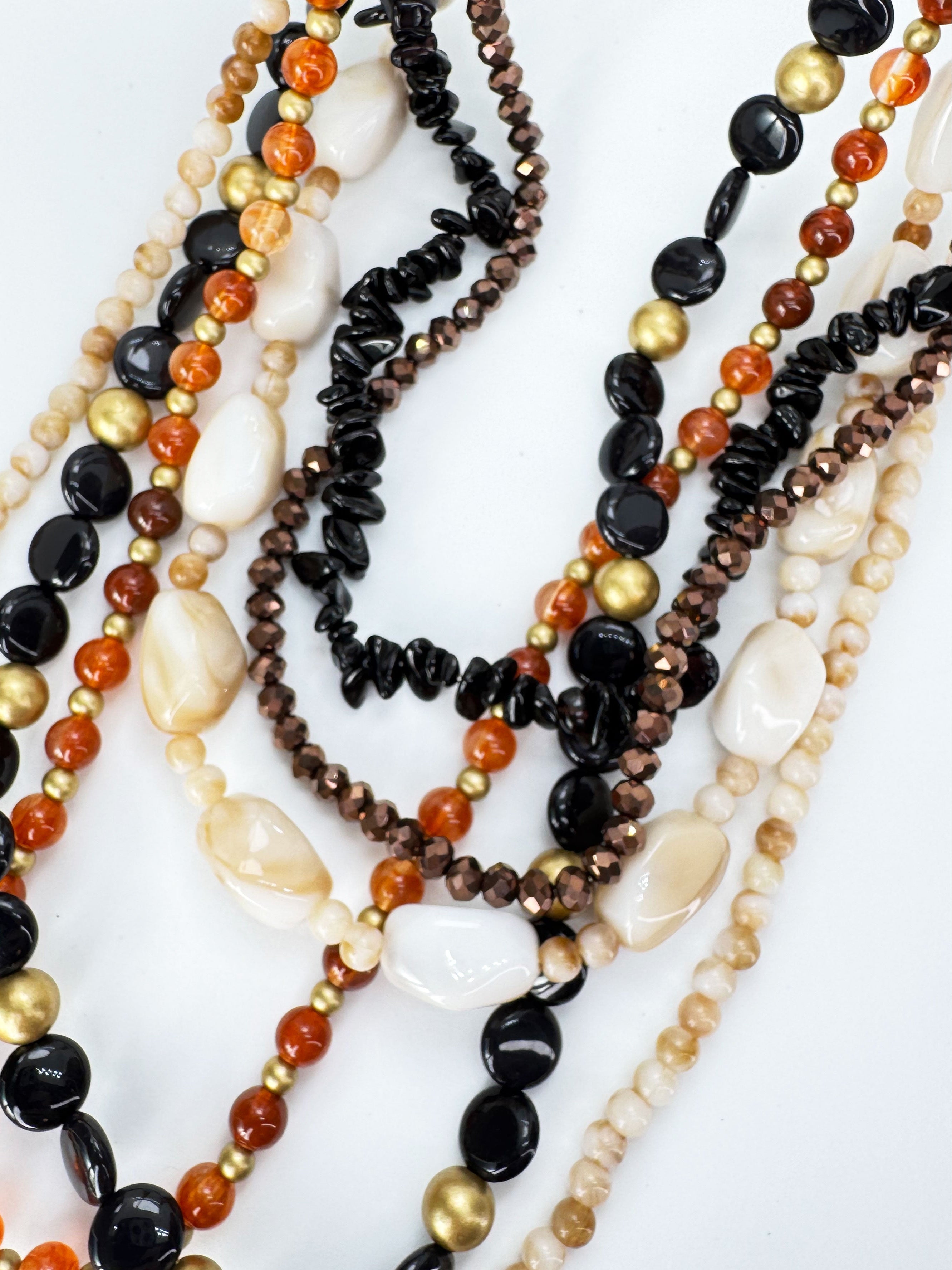 COLLAR LARGO MULTI TERRACOTA