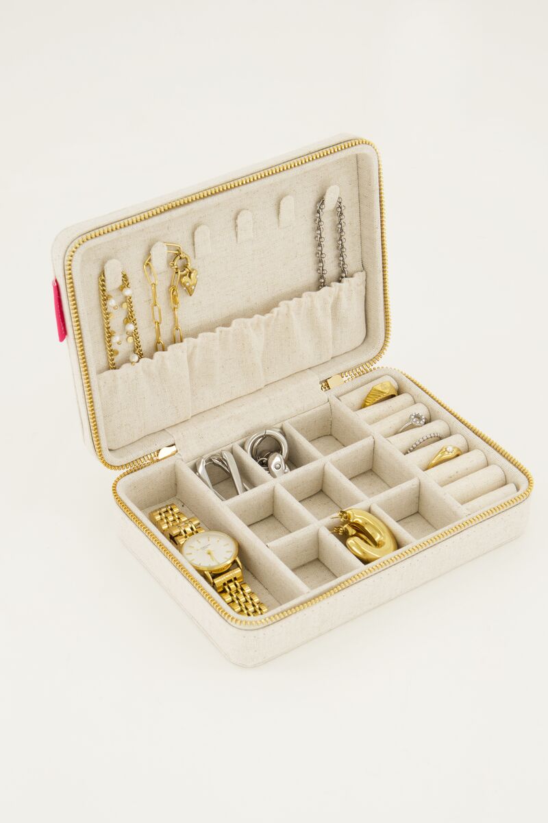 Joyero grande en beige