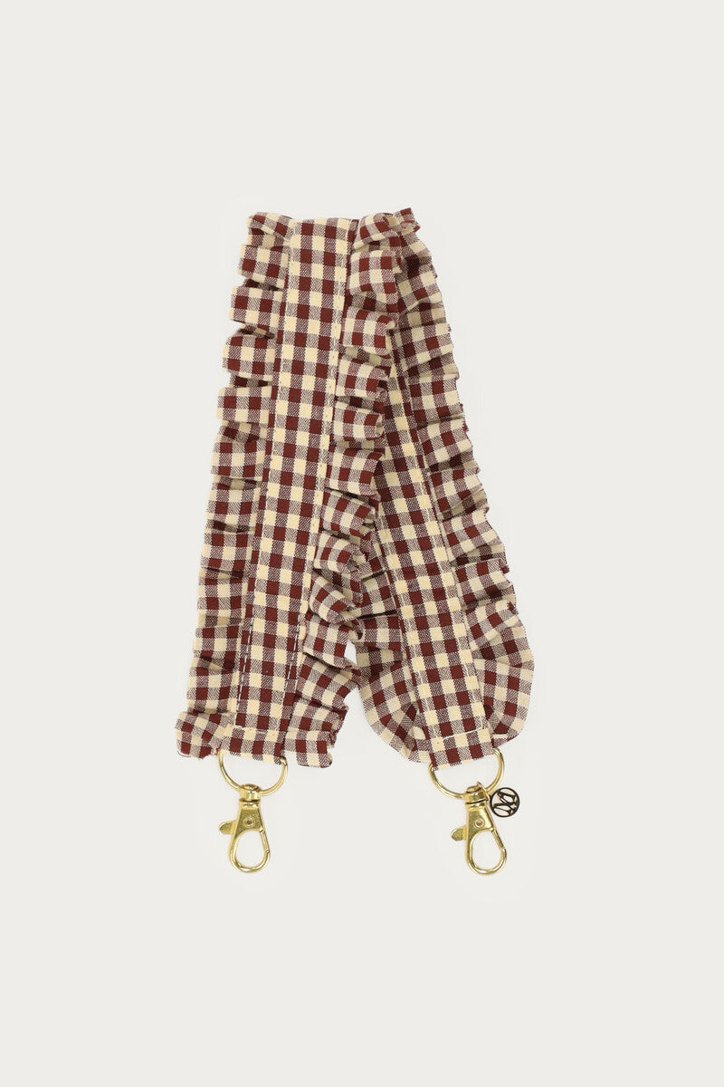 Accesorio para el móvil cuadro vichy burdeos