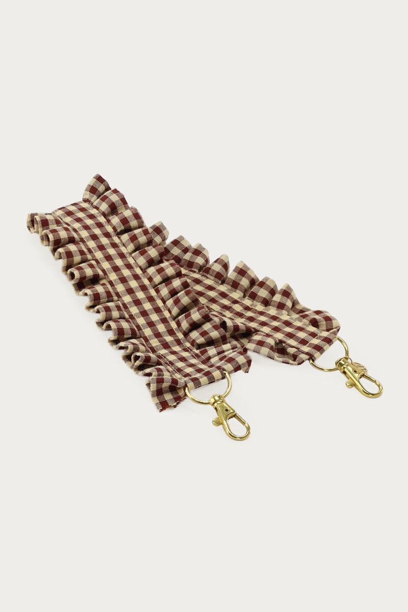 Accesorio para el móvil cuadro vichy burdeos