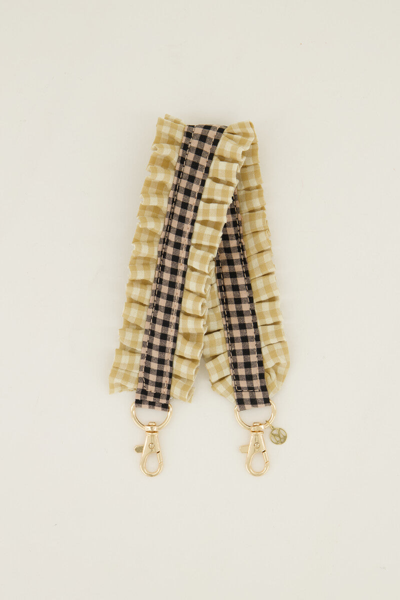 Accesorio para el móvil cuadro vichy beige