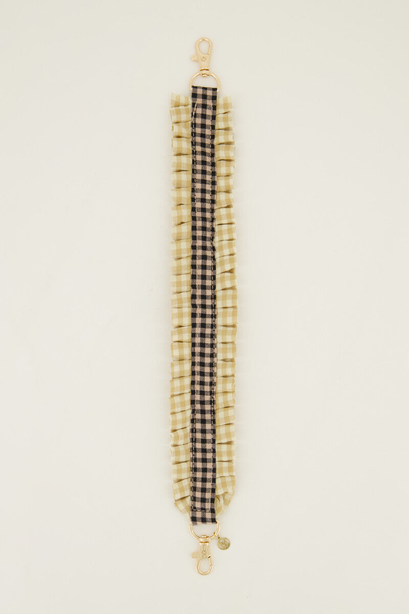 Accesorio para el móvil cuadro vichy beige