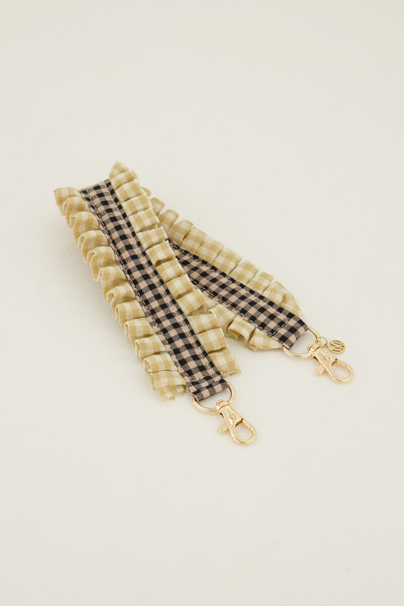 Accesorio para el móvil cuadro vichy beige